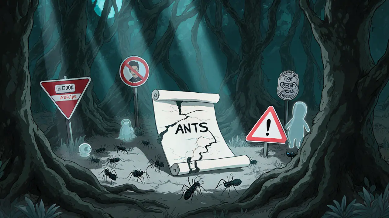 Dark forest of broken contracts and warning signs highlights ANTSCOIN red flags.