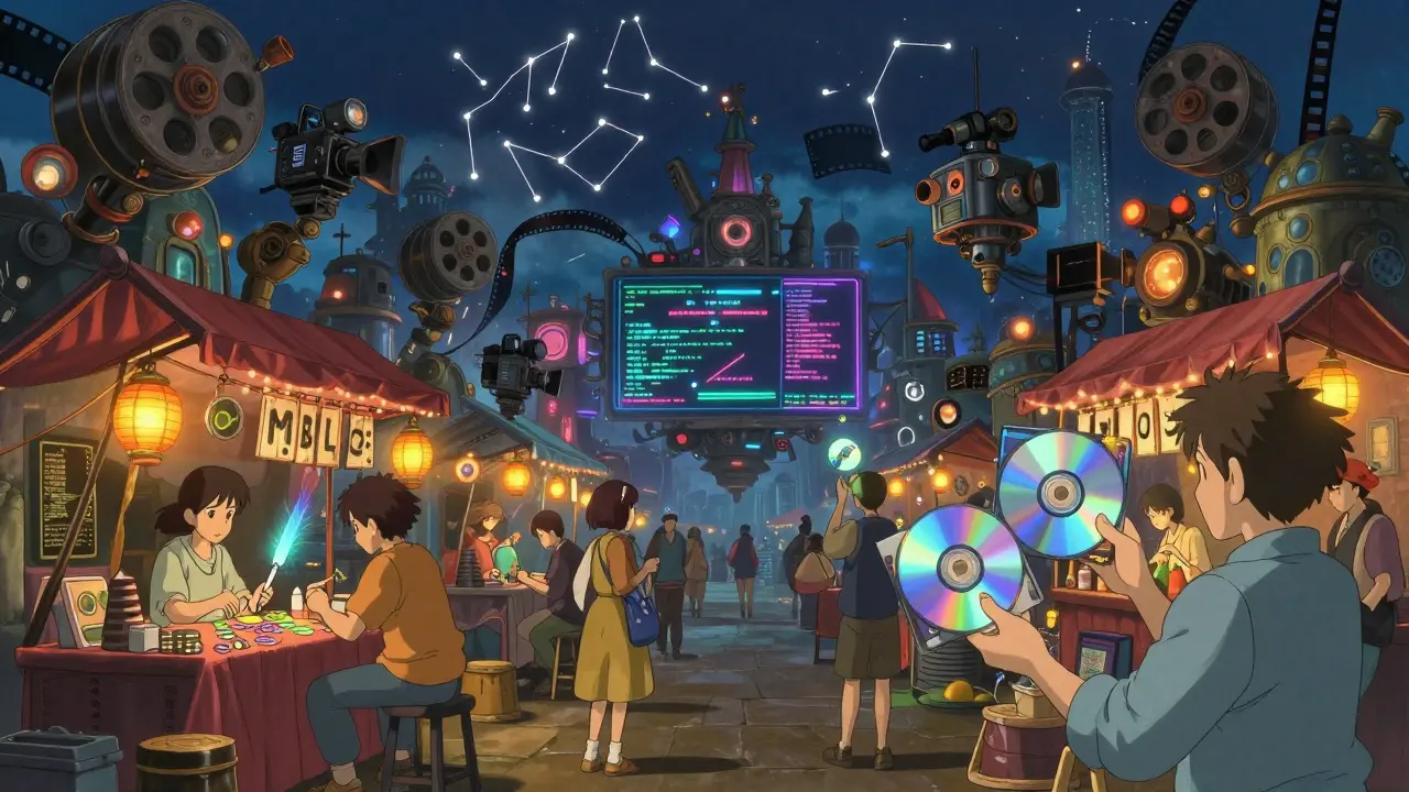 A magical digital marketplace where people trade MBL, translate films, and celebrate indie creators.