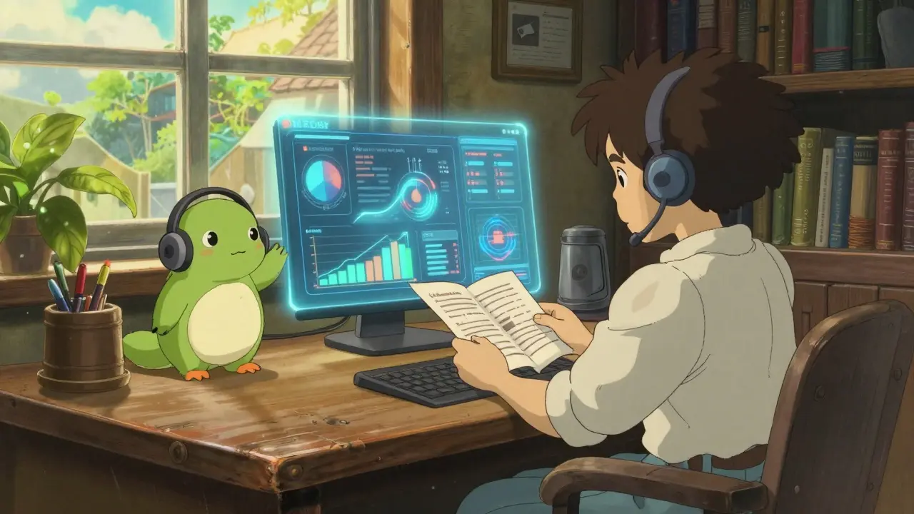 Developer creating specialized AI agent creatures in a sunny room